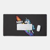 Licorne Sorry not Sorry Tapis de Bureau (Clavier et souris)