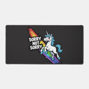 Licorne Sorry not Sorry Tapis de Bureau
