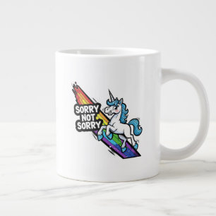 Licorne Sorry not Sorry Tasse Spéciale Jumbo