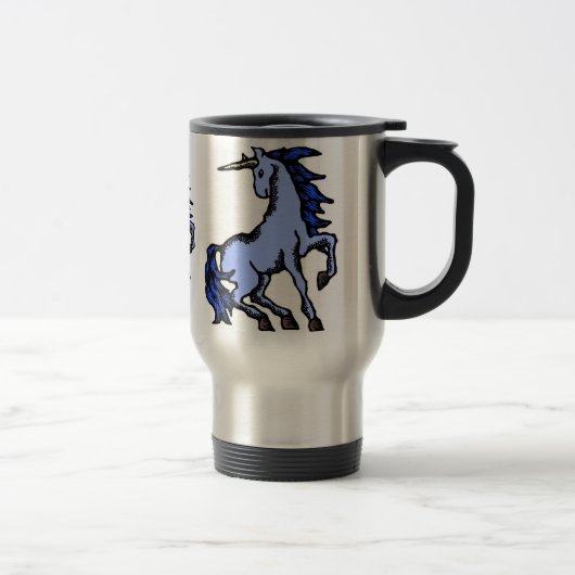 Licorne sur la tasse d'aller (Droit)