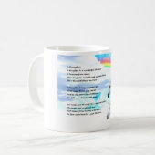 Licorne - tasse de poème de fille (Devant gauche)