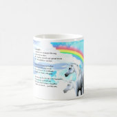 Licorne - tasse de poème de fille (Centre)
