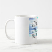 Licorne - tasse de poème de fille (Gauche)