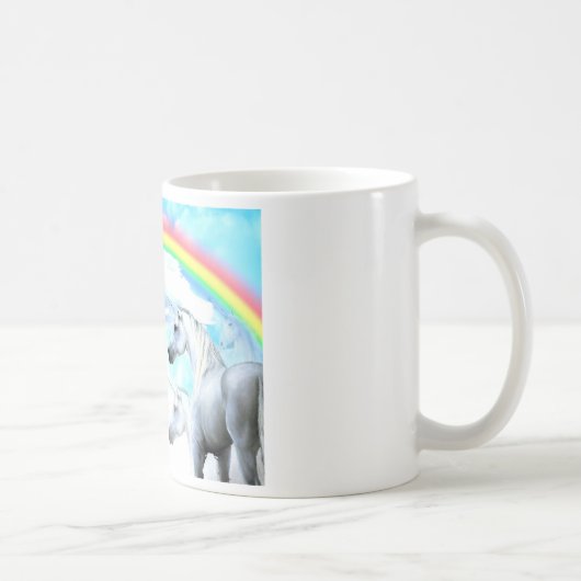 Licorne - tasse de poème de fille (Droite)