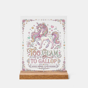 Licorne Trop Glamour pour Galoper Vêtements Adorab