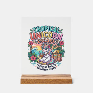 Licorne Tropical Licorne Évasion POD Prêt POD Artw