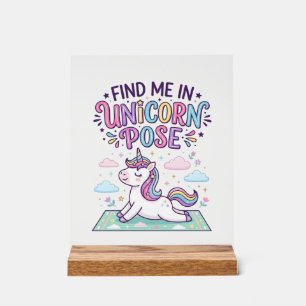 Licorne Trouvez-moi en Licorne Pose Impression Prê