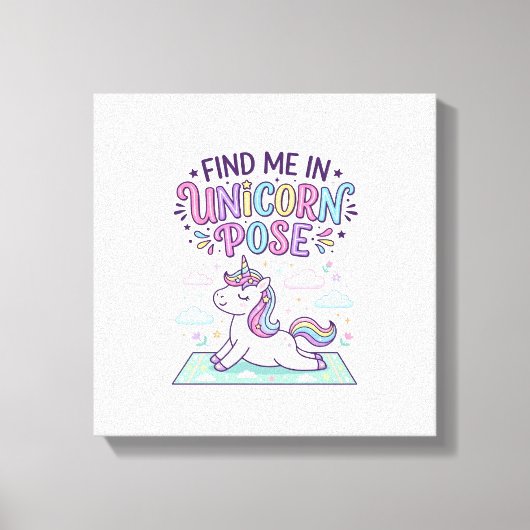 Licorne Trouvez-moi en Licorne Pose Impression Prê (Recto)