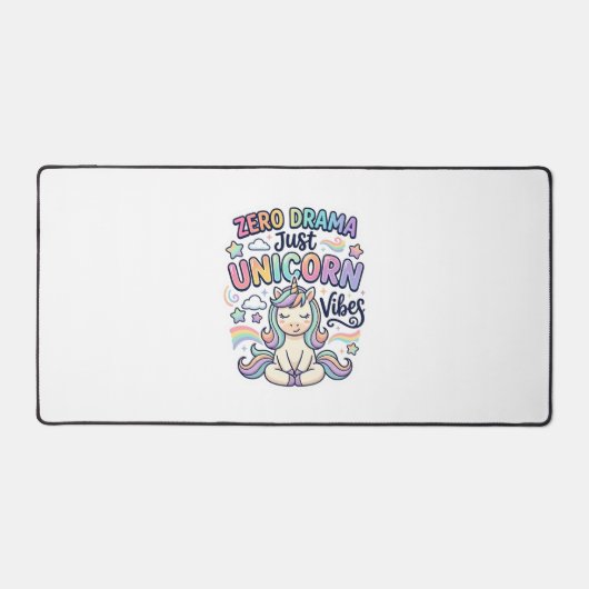 Licorne Zéro Drame Juste Licorne Vibes Typographie (Recto)