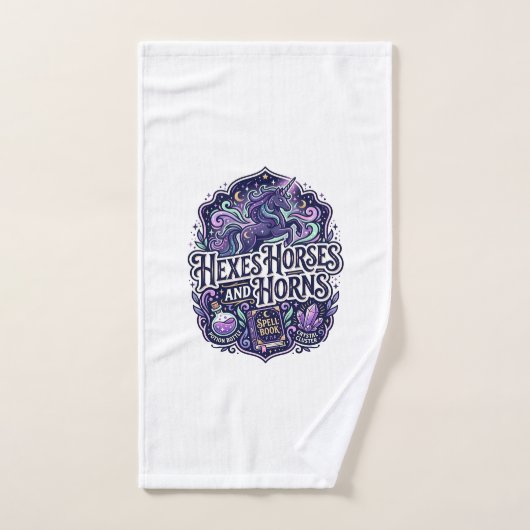 Licornes Ensorcellent Chevaux et Corne Prête pour  (Serviette à main)