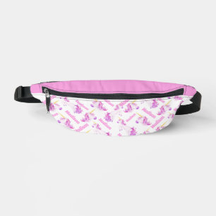 Licornes rose violet nom personnalisé