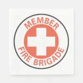 Lid-brandweer Servet (Voorkant)