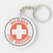 Lid-brandweer Sleutelhanger (Achterkant)