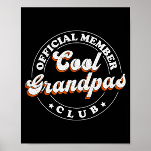 Lid Cool Opa's Club Voor Nieuwe Grootvader Poster