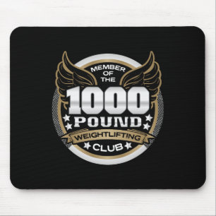 Lid van de 1000 Pond Gewichthefclub Powerlifter G Muismat