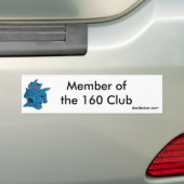Lid van de 160 Club.. Bumpersticker (Op auto)