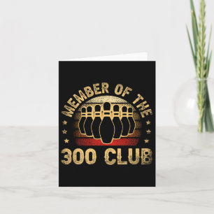 Lid van de 300 club voor een Bowler Bowling Kaart
