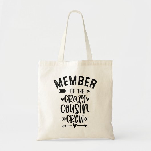 Lid van de gekke neef bemanning tote bag (Voorkant)