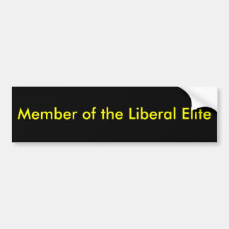 lid van de liberale Elite Bumpersticker