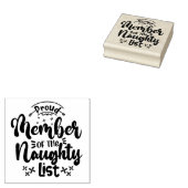 lid van de Naughty List Rubberstempel (Gestempeld)