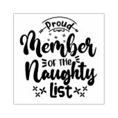 lid van de Naughty List Rubberstempel (Afrduk)