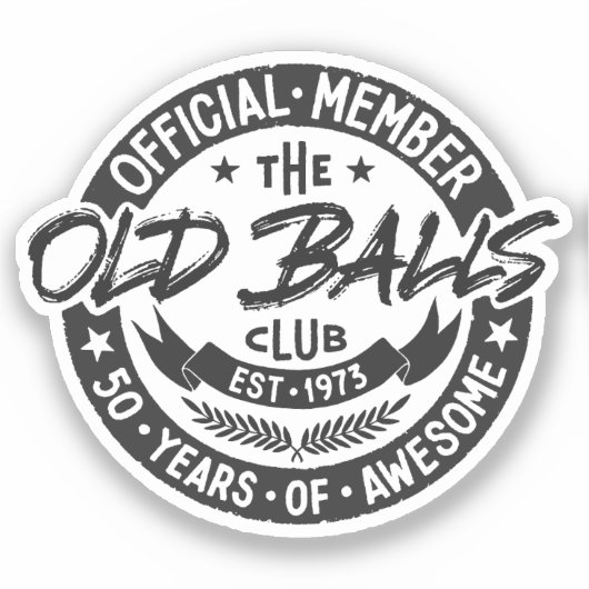Lid van de oude ballenclub sticker (Voorkant)