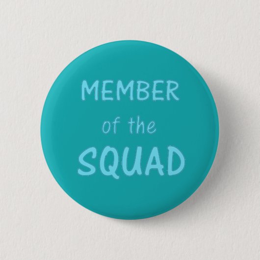 Lid van de Squad Button ~ Blauwgroen (Voorkant)