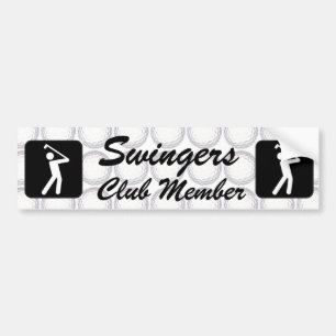 lid van de Swinger club Bumpersticker