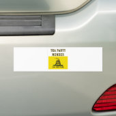 LID VAN DE TEA PARTIJ BUMPERSTICKER (Op auto)