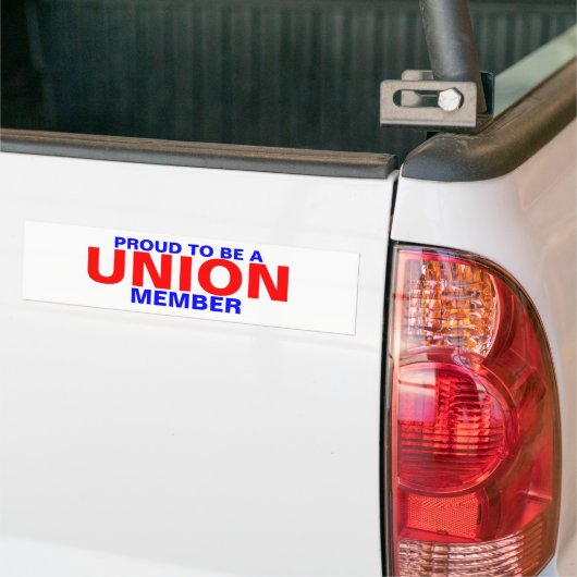 LID VAN DE UNIE BUMPERSTICKER (Op Truck)