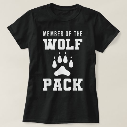Lid van de Wolf Pack Wolves T-Shirt (Design voorkant)