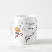 Lid van het Barbershop-Kwartet Koffiemok (Voorkant links)