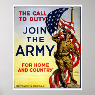 Lid worden van het leger poster