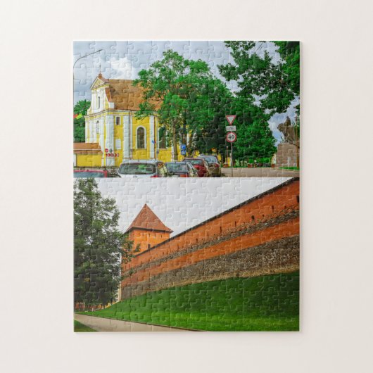 Lida Belarus Architecture Castle Collage Legpuzzel (Verticaal)
