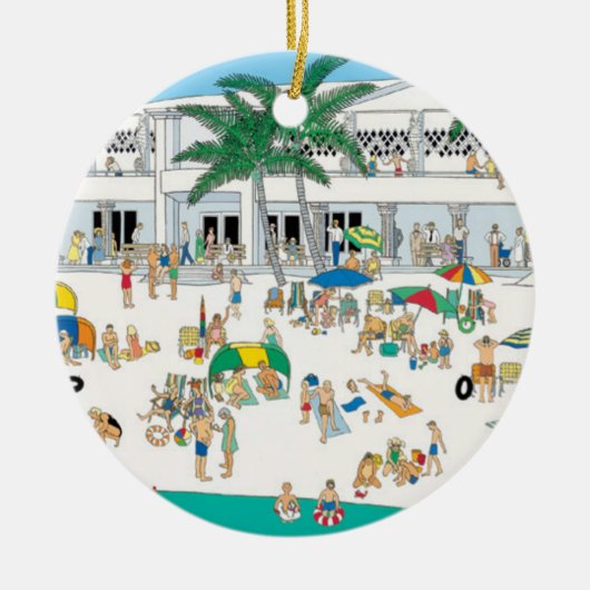 Lido Beach Sarasota Ornament (Voorkant)