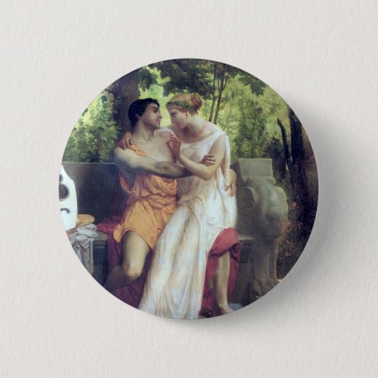 L'Idylle (1850) Ronde Button 5,7 Cm (Voorkant)