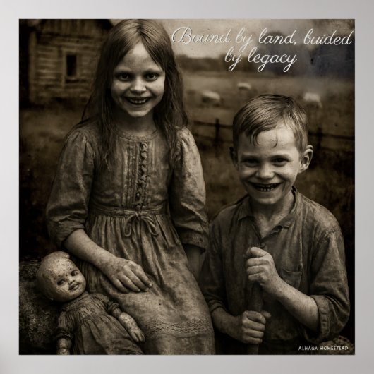 Lié à la terre, guidé par une affiche héritée (Devant)