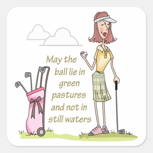 Lie in groene deegwaren vierkante sticker (Voorkant)