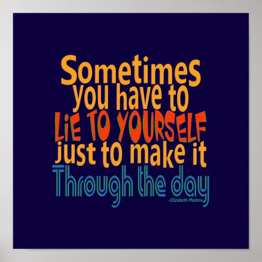 Lie to Yourself / CHANGE COLOR - Poster (Devant)