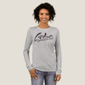 Liebe German Love Calligraphy Lettering Tri-Blend Shirt (Voorkant)