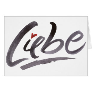 Liebe Love Hertz Heart Schoneschrift Lettering