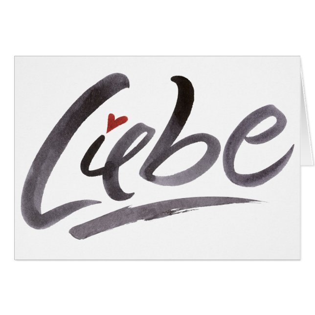 Liebe Love Hertz Heart Schoneschrift Letters (Devant horizontal)