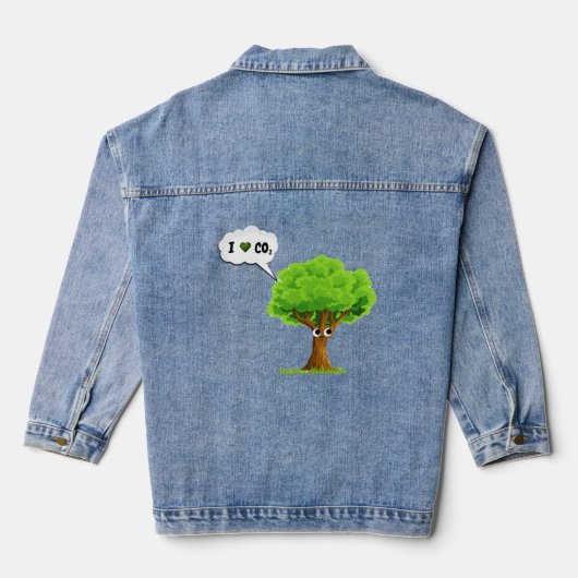 Liebe Natur Öko-freundliche  Denim Jacket (Achterkant)
