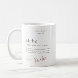 Liebe personalisierbare Tasse zum Valentinstag Koffiemok