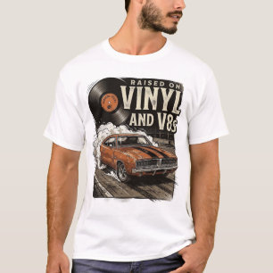 Liebhebber Klassieke Auto Opgegroeid Met Vinyl en T-shirt