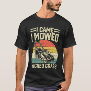 Liebhebber van tuinplanten Funny gras maaien Vinta T-shirt