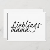Lieblingsmama (Voorkant / Achterkant)