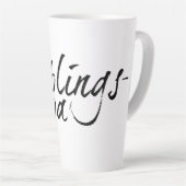 Lieblingspapa - schwarzer Schriftzug 00001 Latte Mok (Rechterhoek)