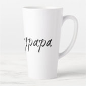 Lieblingspapa - schwarzer Schriftzug 00001 Latte Mok (Rechts)