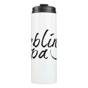 Lieblingspapa - schwarzer Schriftzug 00001 Thermosbeker